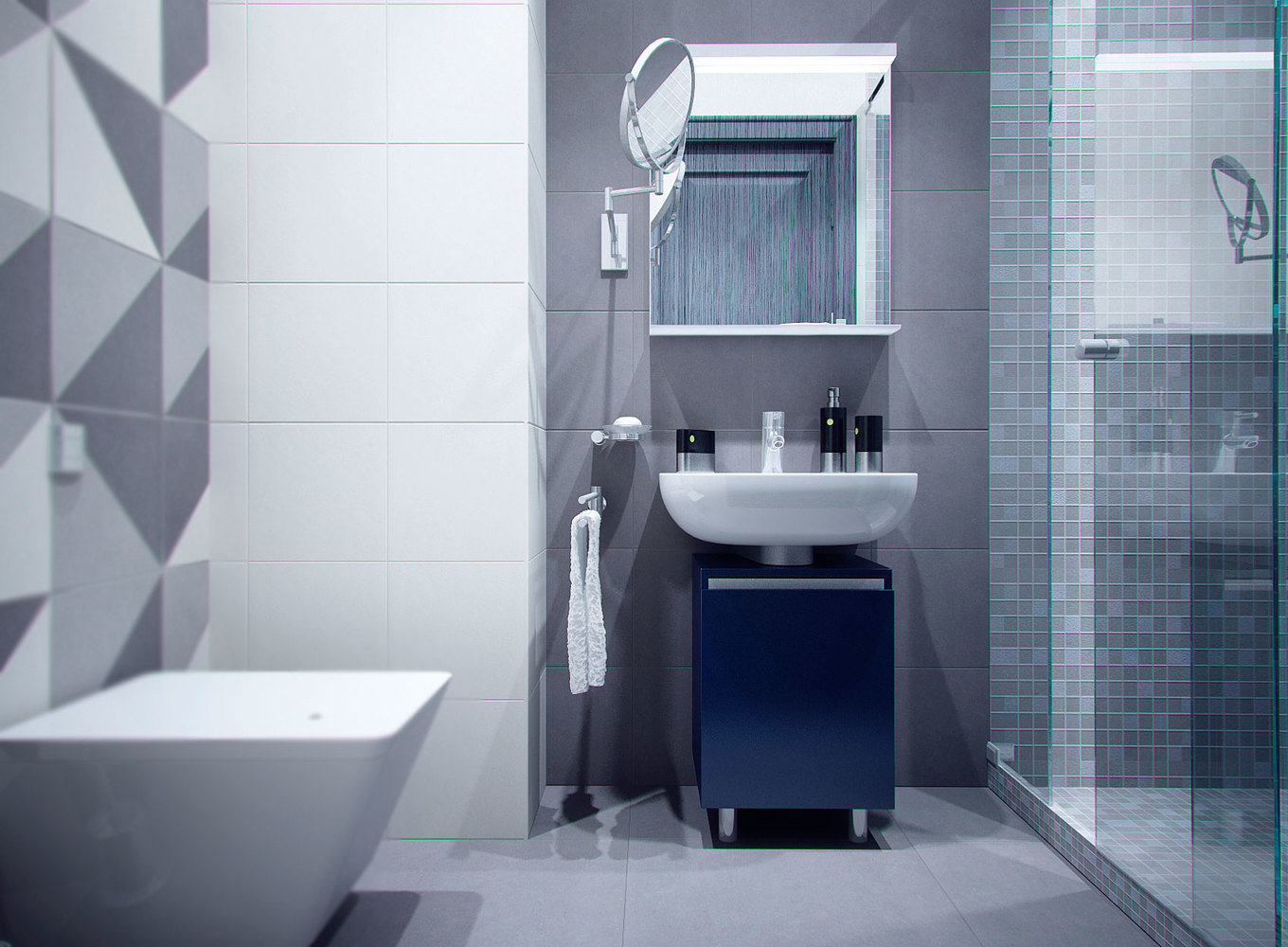 Фото из портфолио Дизайн трехкомнатной квартиры в американском стиле – фотографии дизайна интерьеров на INMYROOM Фото из портфолио Дизайн трехкомнатной квартиры в американском стиле – фотографии дизайна интерьеров на INMYROOM