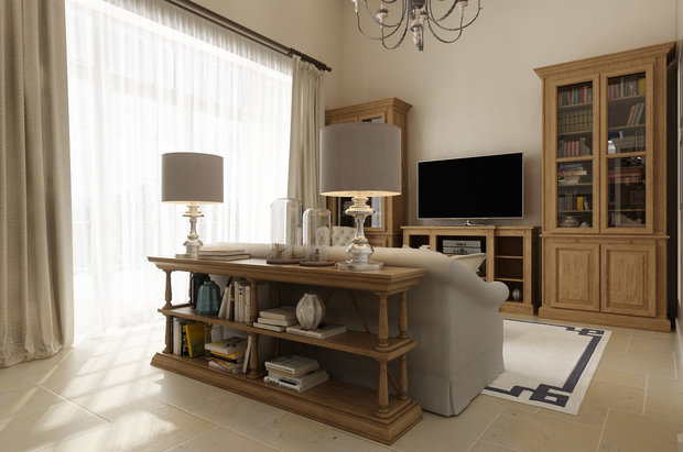 Фотография: Гостиная в стиле Прованс и Кантри, Дом, Проект недели, Ленинградская область, 4 и больше, Более 90 метров – фото на INMYROOM