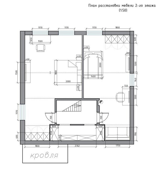 Фотография: Планировки в стиле , Дом, Проект дня, Дом и дача, Ленинградская область, 3 комнаты, Более 90 метров, Индивидуальный проект, эклектика с элементами современного, Алена Донцова – фото на INMYROOM