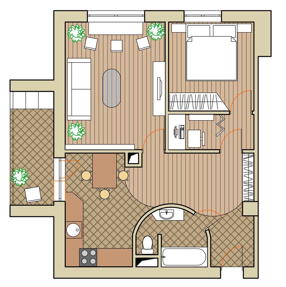 Фотография: Планировки в стиле , Квартира, Дома и квартиры, Перепланировка, II-67 – фото на INMYROOM Фотография: Планировки в стиле , Квартира, Дома и квартиры, Перепланировка, II-67 – фото на INMYROOM