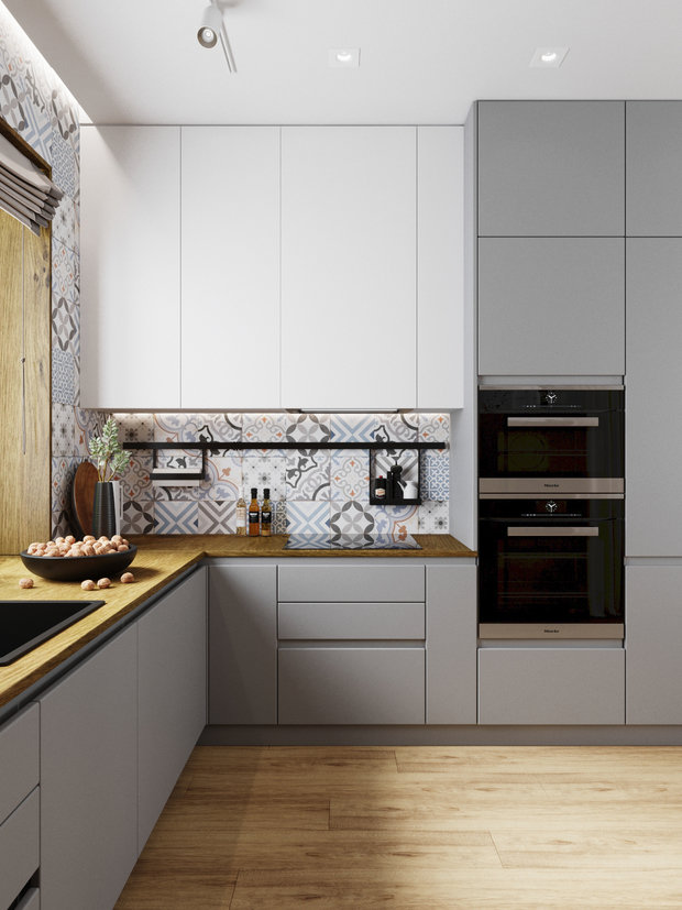 Фотография: Кухня и столовая в стиле Современный, Скандинавский, Дом, Проект недели, Дача, Новосибирск, 3 комнаты, 60-90 метров, DS Mango – фото на INMYROOM