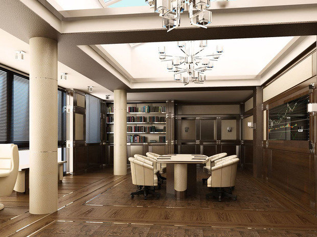 Фото из портфолио Кабинет Сбербанка – фотографии дизайна интерьеров на INMYROOM