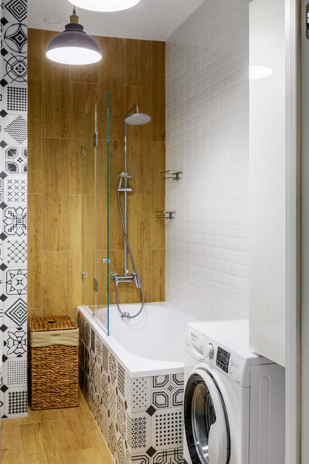 Фотография: Ванная в стиле Скандинавский, Современный, Квартира, Проект недели, Москва, 2 комнаты, 40-60 метров – фото на INMYROOM