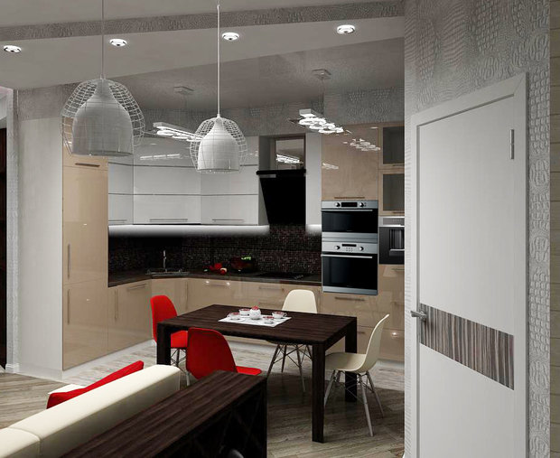 Фото из портфолио Квартира в современном стиле с нотками Скандинавии, 77 кв.м. Краснодар – фотографии дизайна интерьеров на INMYROOM