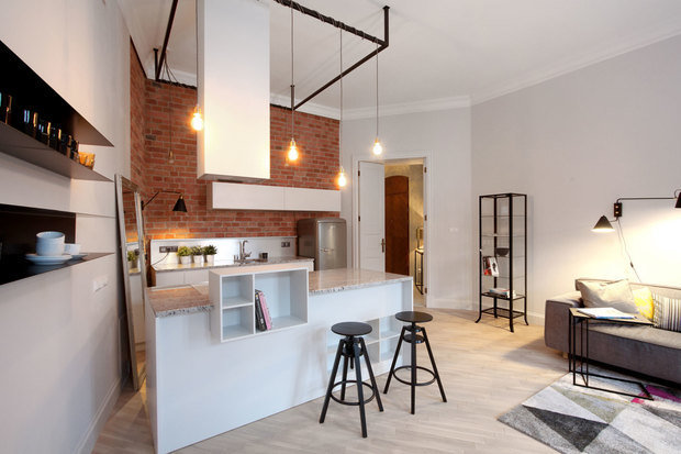 Фото из портфолио Просторный лофт на Семеновской 85 кв. м. – фотографии дизайна интерьеров на INMYROOM