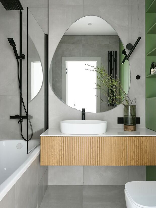 Фотография: Ванная в стиле Современный, Проект дня, 2 комнаты, 60-90 метров – фото на INMYROOM