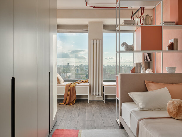 Фотография: Детская в стиле Современный, Квартира, Проект дня, Москва, Монолитный дом, 3 комнаты, 60-90 метров, ЖК «Зиларт», Виталия Мясников – фото на INMYROOM