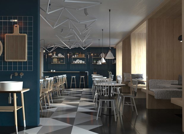 Фото из портфолио МУКА CAFE – фотографии дизайна интерьеров на INMYROOM