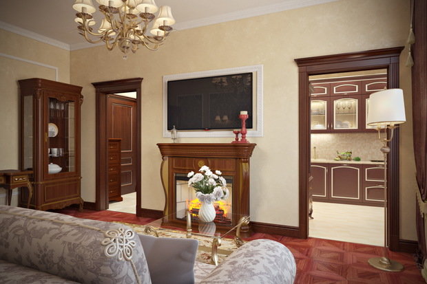 Фото из портфолио Шоколадно-золотистая классика – фотографии дизайна интерьеров на INMYROOM