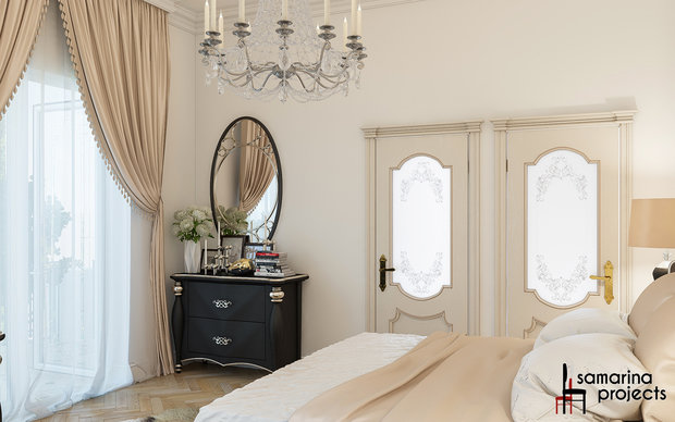 Фото из портфолио Дизайн-проект спальни в классическом стиле  – фотографии дизайна интерьеров на InMyRoom.ru