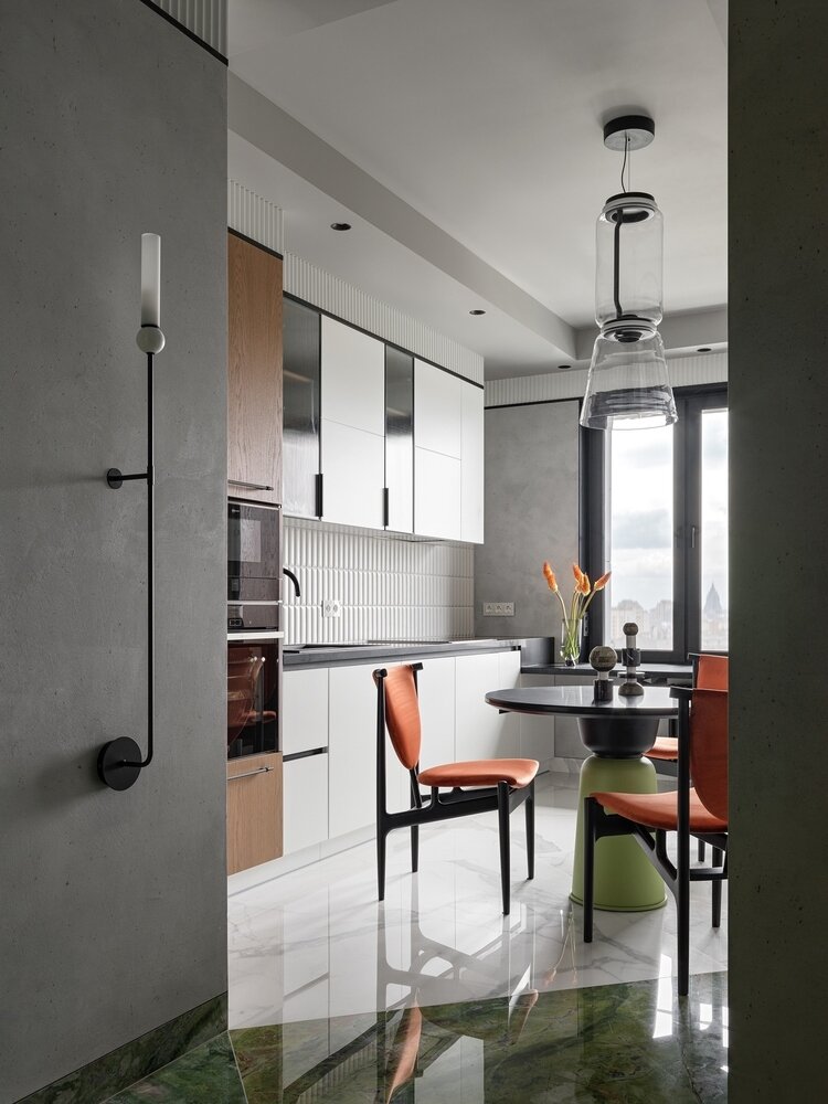 Фотография: Кухня и столовая в стиле Современный, Квартира, Проект дня, Москва, 3 комнаты, 60-90 метров, Archbutik – фото на INMYROOM Фотография: Кухня и столовая в стиле Современный, Квартира, Проект дня, Москва, 3 комнаты, 60-90 метров, Archbutik – фото на INMYROOM