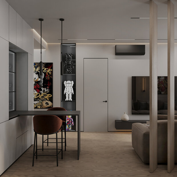 Фото из портфолио Квартира в Москве, ЖК бизнес-класса  – фотографии дизайна интерьеров на INMYROOM