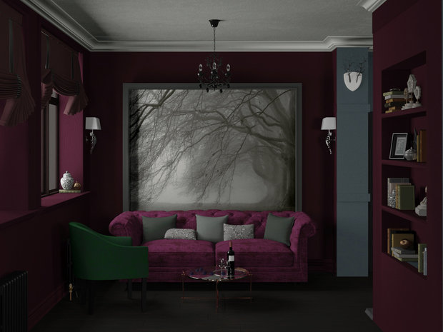 Фото из портфолио Туман и Бордо – фотографии дизайна интерьеров на INMYROOM