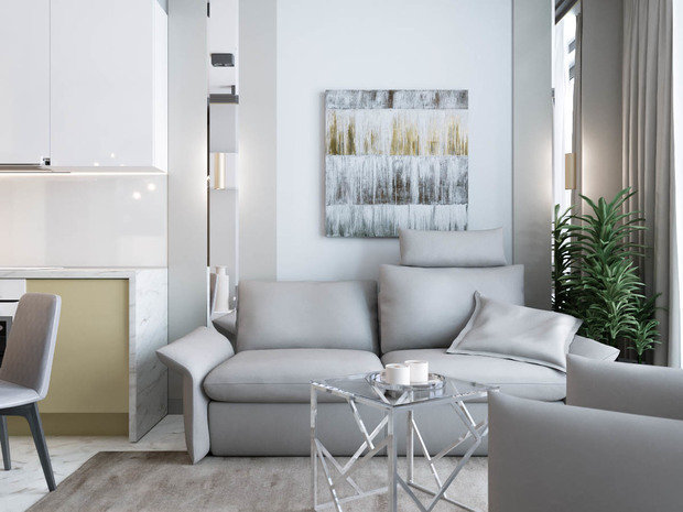 Фото из портфолио Апартаменты в ЖК Авиапарк – фотографии дизайна интерьеров на INMYROOM