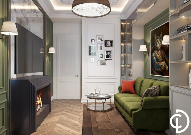 Фото из портфолио Квартира 155 м² на ул. Остоженка – фотографии дизайна интерьеров на INMYROOM