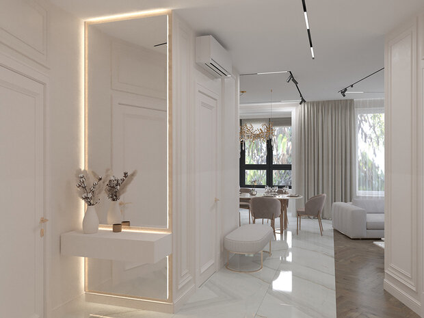 Фото из портфолио Дизайн квартиры в стиле неоклассика – фотографии дизайна интерьеров на INMYROOM