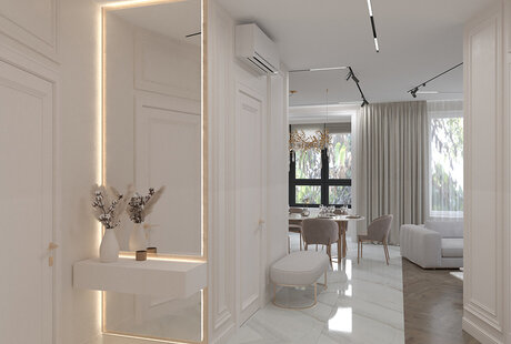 Дизайн квартиры в стиле неоклассика