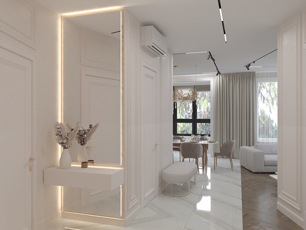 Фото из портфолио Дизайн квартиры в стиле неоклассика – фотографии дизайна интерьеров на INMYROOM Фото из портфолио Дизайн квартиры в стиле неоклассика – фотографии дизайна интерьеров на INMYROOM