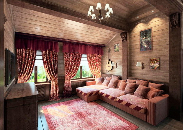 Фото из портфолио Деревянный дом с изразцами – фотографии дизайна интерьеров на INMYROOM