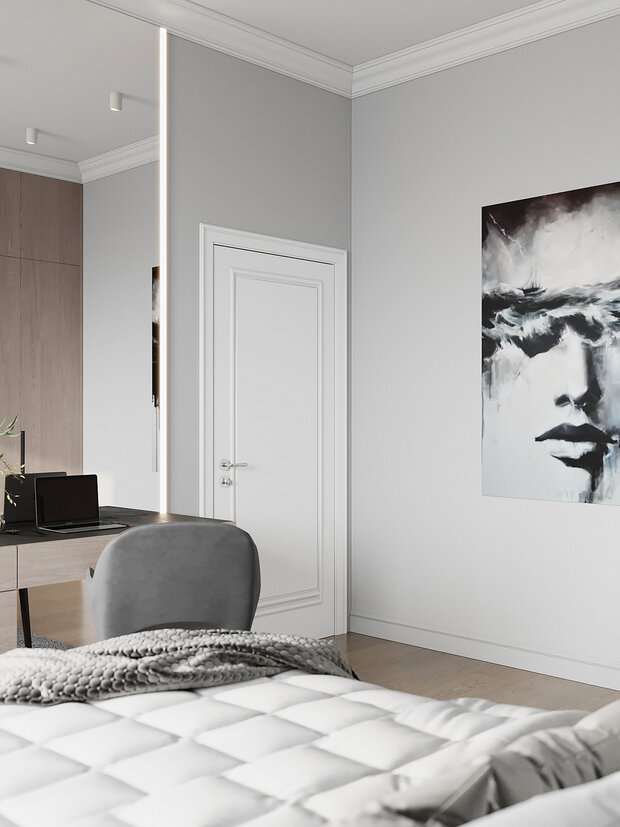 Фотография: Спальня в стиле Классический, Современный, Дом, Проект недели, Дом и дача, 4 и больше, Более 90 метров, Нижегородская область, Ольга Матренина – фото на INMYROOM