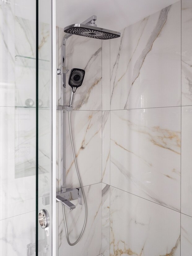 Фотография: Ванная в стиле Современный, Эклектика, Минимализм, Малогабаритная квартира, Квартира, Студия, Проект недели, Москва, до 40 метров, Ирина Ладога – фото на INMYROOM