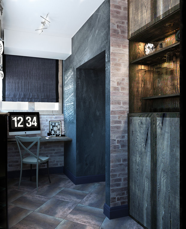 Фото из портфолио Уютный лофт в ЖК Московские Водники – фотографии дизайна интерьеров на INMYROOM