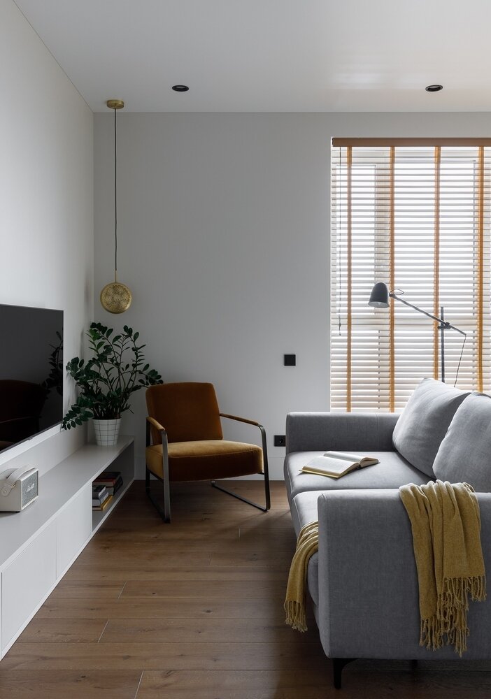 Фотография: Гостиная в стиле Современный, Минимализм, Квартира, Проект недели, Москва, 3 комнаты, 60-90 метров, DSGN HUB – фото на INMYROOM Фотография: Гостиная в стиле Современный, Минимализм, Квартира, Проект недели, Москва, 3 комнаты, 60-90 метров, DSGN HUB – фото на INMYROOM