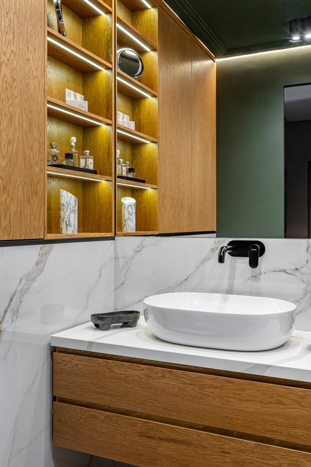 Фотография: Ванная в стиле Современный, Квартира, Проект дня, 2 комнаты, 40-60 метров, ЖК «Пятницкие кварталы» – фото на INMYROOM