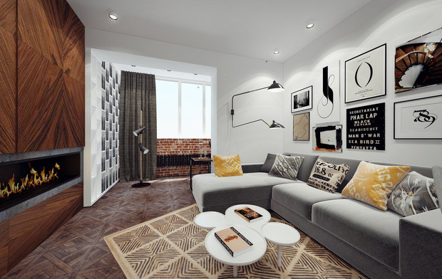 Фото из портфолио Квартира г.Москва, 49 м.кв. – фотографии дизайна интерьеров на INMYROOM