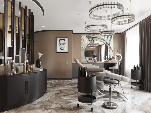 Фото из портфолио Салон красоты – фотографии дизайна интерьеров на INMYROOM