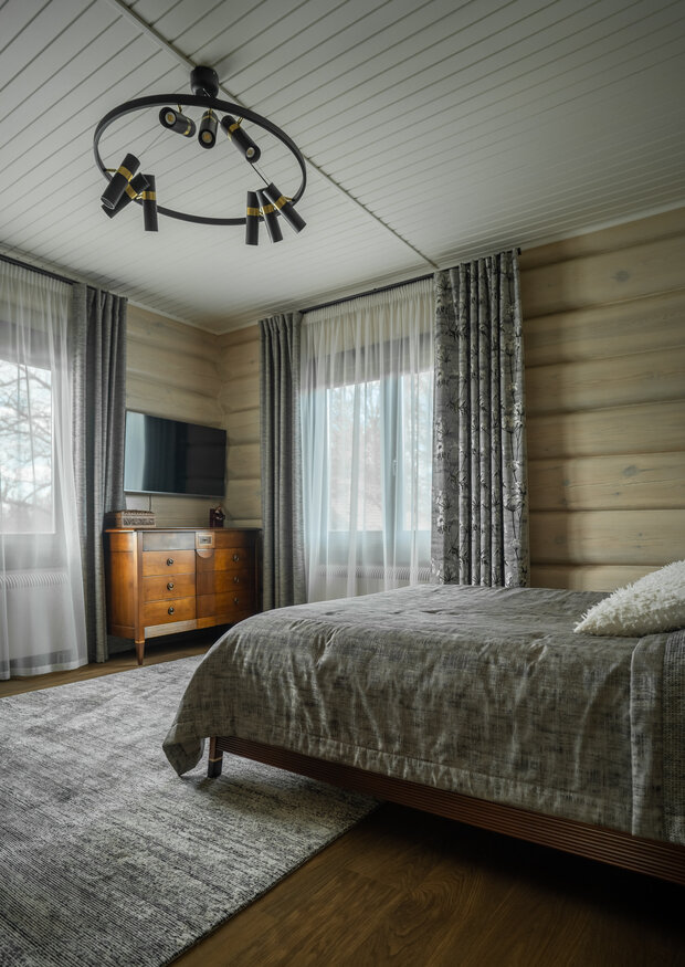 Фотография: Спальня в стиле Прованс и Кантри, Современный, Дом, Проект дня, Переделка, Дом и дача, 4 и больше, Более 90 метров, Кингисепп, Ольга Фисенко – фото на INMYROOM