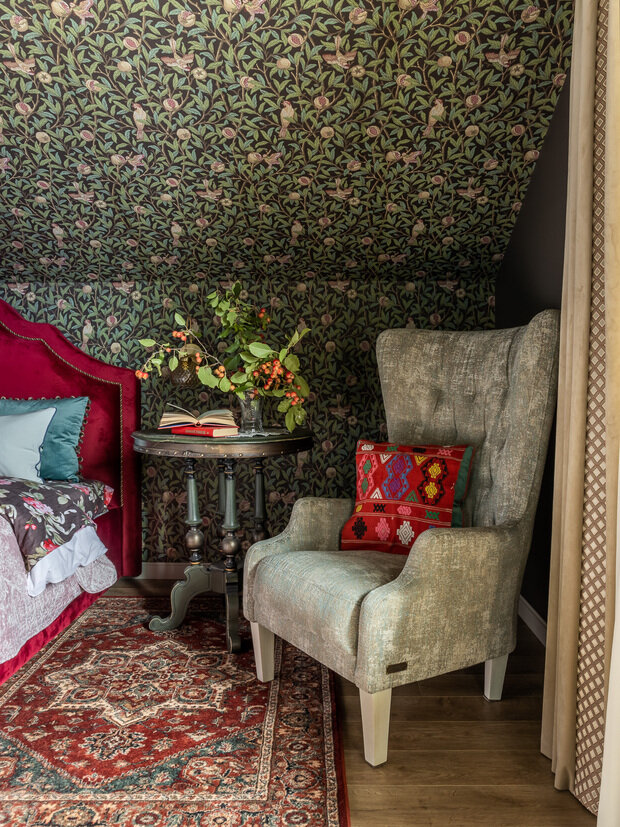 Фотография: Спальня в стиле Прованс и Кантри, Дом, Проект дня, Дом и дача, Кирпичный дом, 4 и больше, Более 90 метров, Башкортостан, Лилия Асфандиярова, прованс/винтаж – фото на INMYROOM