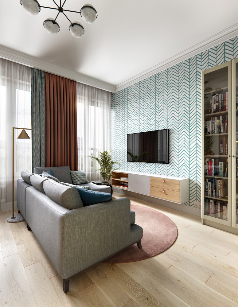 Фотография: Гостиная в стиле Современный, Скандинавский, Квартира, Проект дня, Москва, 3 комнаты, 60-90 метров, Олег Минц – фото на INMYROOM Фотография: Гостиная в стиле Современный, Скандинавский, Квартира, Проект дня, Москва, 3 комнаты, 60-90 метров, Олег Минц – фото на INMYROOM