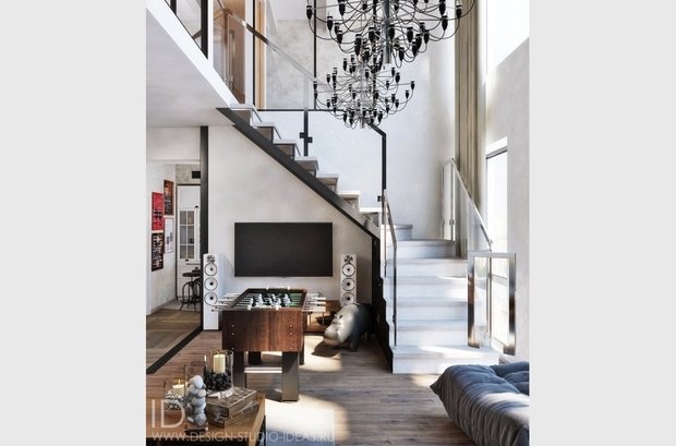 Фото из портфолио ЛОФТ В ЖК TRIBECCA В МОСКВЕ,120 М² – фотографии дизайна интерьеров на INMYROOM