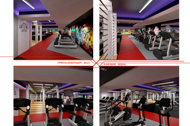 Фото из портфолио Powerhouse GYM – фотографии дизайна интерьеров на InMyRoom.ru