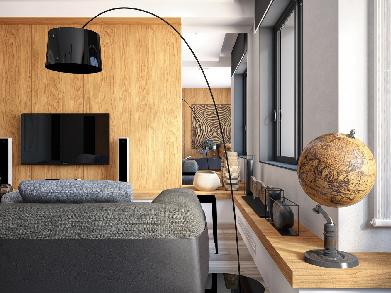 Фотография: Гостиная в стиле Современный, Квартира, Проект недели, Эко, Казань, Марсель Кадыров, новостройка, Монолитный дом, 2 комнаты, 60-90 метров – фото на INMYROOM Фотография: Гостиная в стиле Современный, Квартира, Проект недели, Эко, Казань, Марсель Кадыров, новостройка, Монолитный дом, 2 комнаты, 60-90 метров – фото на INMYROOM