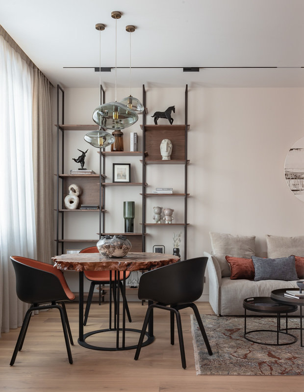 Фото из портфолио Современная квартира с нотками эко-мотивов – фотографии дизайна интерьеров на INMYROOM