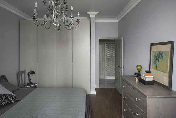 Фотография: Спальня в стиле Скандинавский, Современный, Квартира, Проект недели, Москва, Валерия Дзюба, Nido Interiors, новостройка – фото на INMYROOM