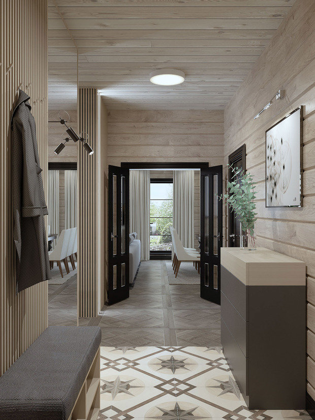 Фотография: Прихожая в стиле Эко, Дом, Проект недели, Дом и дача, 4 и больше, Более 90 метров, Владимирская область, Светлана Капустина – фото на INMYROOM