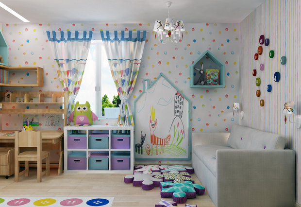 Фото из портфолио Детская для девочки – фотографии дизайна интерьеров на INMYROOM