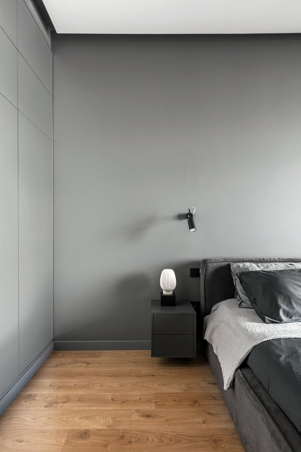 Фотография: Спальня в стиле Минимализм, Современный, Квартира, Проект дня, Химки, 3 комнаты, 60-90 метров, Flatforfox – фото на INMYROOM