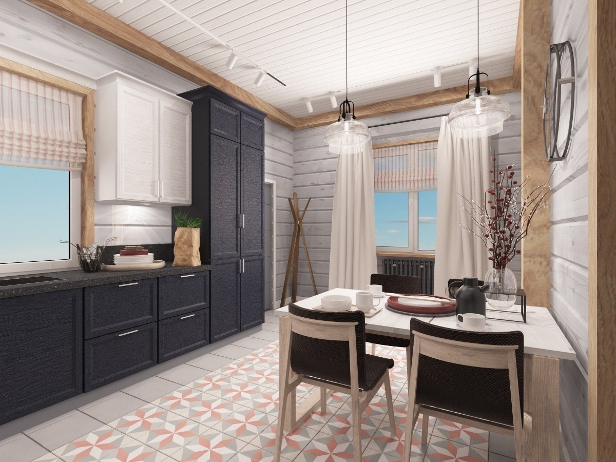 Фото из портфолио Дизайн интерьера коттеджа из бруса в Новосибирске – фотографии дизайна интерьеров на INMYROOM Фото из портфолио Дизайн интерьера коттеджа из бруса в Новосибирске – фотографии дизайна интерьеров на INMYROOM