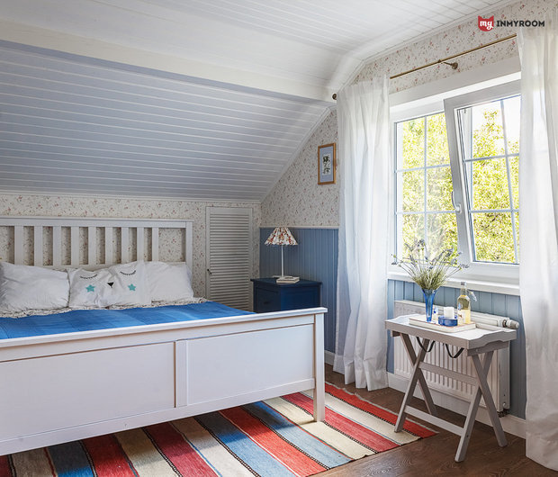 Фотография: Спальня в стиле Прованс и Кантри, Проект недели, Дача, Подмосковье, Дом и дача, Московская область, Кратово, 4 и больше – фото на INMYROOM