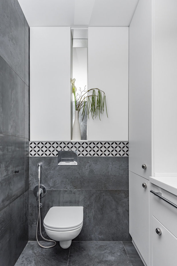 Фотография: Ванная в стиле Скандинавский, Современный, Эклектика, Квартира, Проект дня, Екатеринбург, Монолитный дом, 1 комната, 40-60 метров, Ксения Ерлакова – фото на INMYROOM