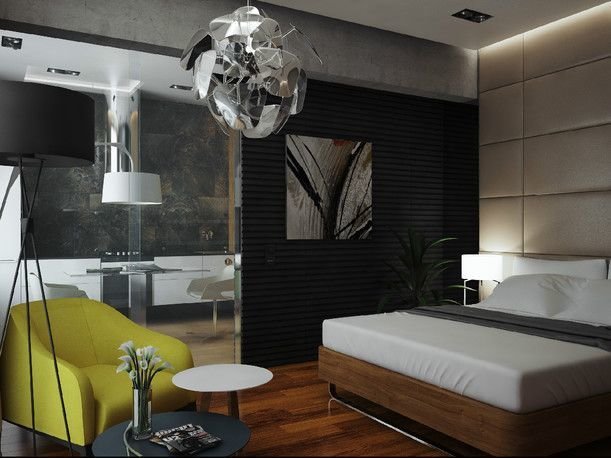 Фотография: Спальня в стиле Современный, Хай-тек, Интерьер комнат – фото на INMYROOM