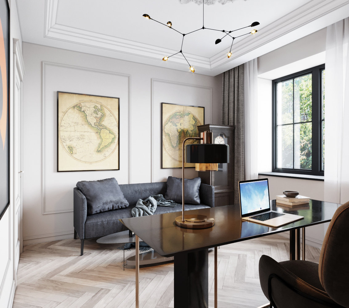 Фотография: Кабинет в стиле Современный, Дом, Ariston, Проект недели, 4 и больше, Более 90 метров, Уфа, Isometrio, Dune 1 R – фото на INMYROOM Фотография: Кабинет в стиле Современный, Дом, Ariston, Проект недели, 4 и больше, Более 90 метров, Уфа, Isometrio, Dune 1 R – фото на INMYROOM