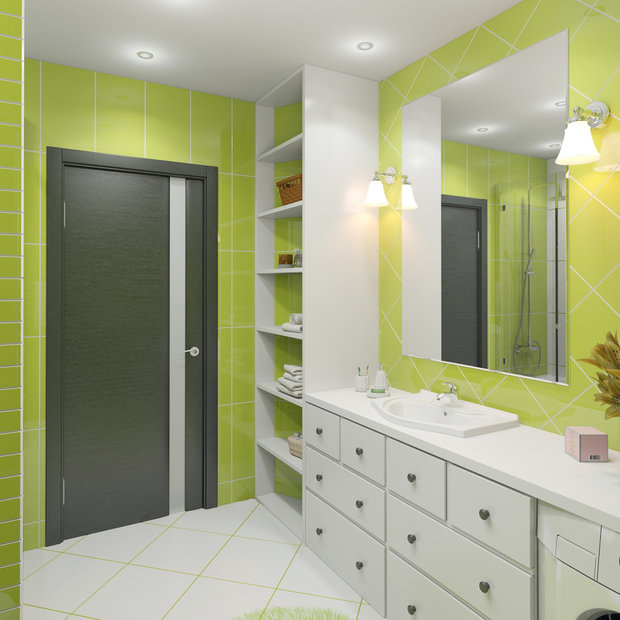 Фото из портфолио Проект для "Азбуки Жилья" 3-комнатная квартира – фотографии дизайна интерьеров на INMYROOM