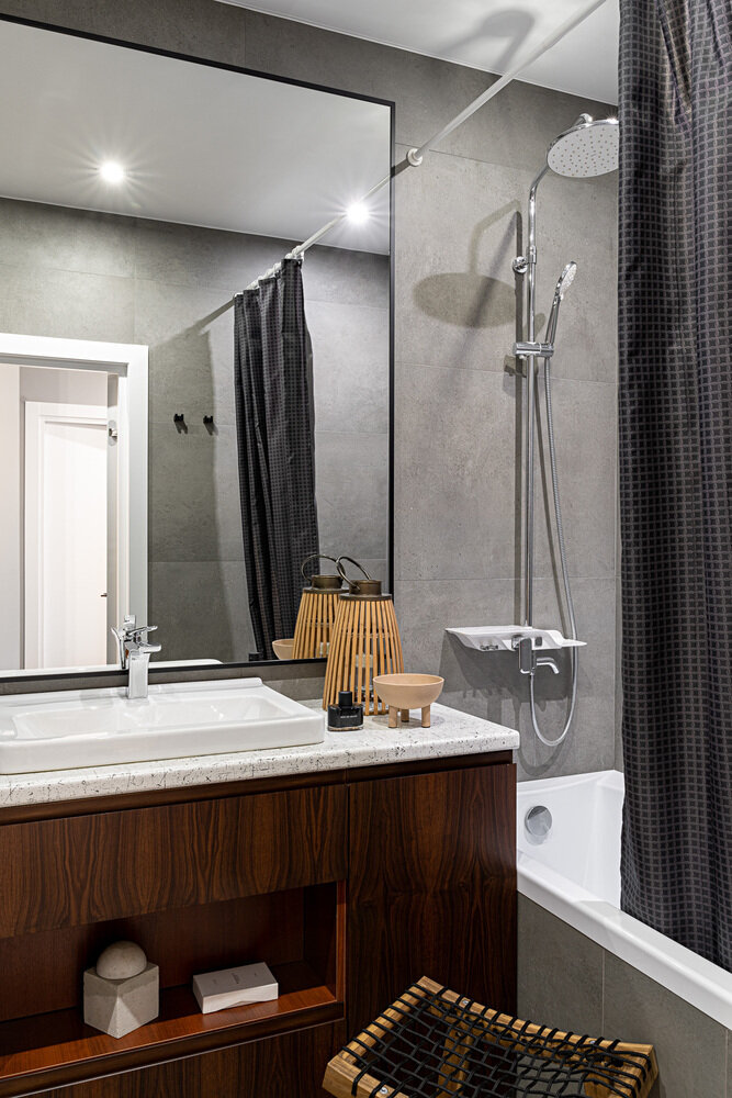 Фотография: Ванная в стиле Современный, Квартира, Проект недели, Казань, 2 комнаты, 40-60 метров, Элина Коба – фото на INMYROOM