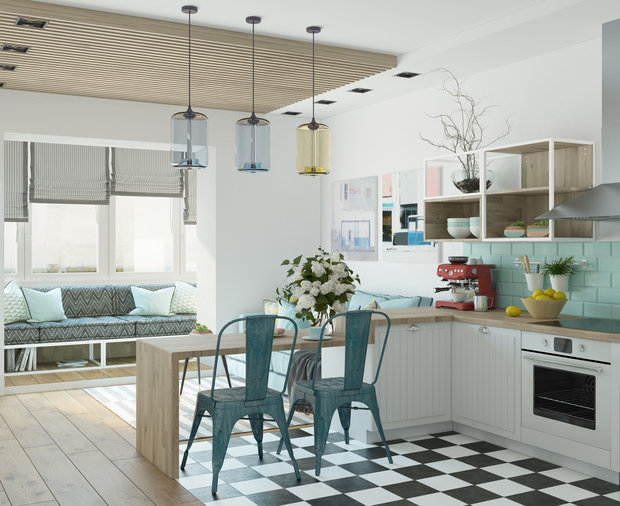 Фото из портфолио КВАРТИРА-СТУДИЯ ДЛЯ МОЛОДОЙ ДЕВУШКИ В СКАНДИНАВСКОМ СТИЛЕ – фотографии дизайна интерьеров на INMYROOM