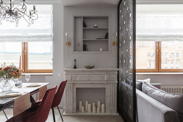 Фотография: Кухня и столовая в стиле Классический, Современный, Квартира, Проект недели, Москва, 2 комнаты, 40-60 метров, Your Space – фото на INMYROOM